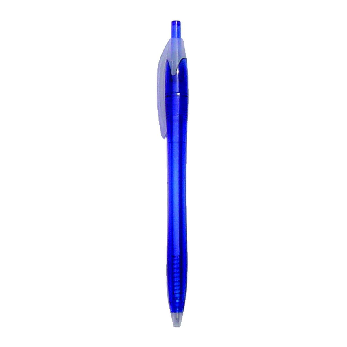 Blue Pad Printed Plastic Ball Point Pen 1