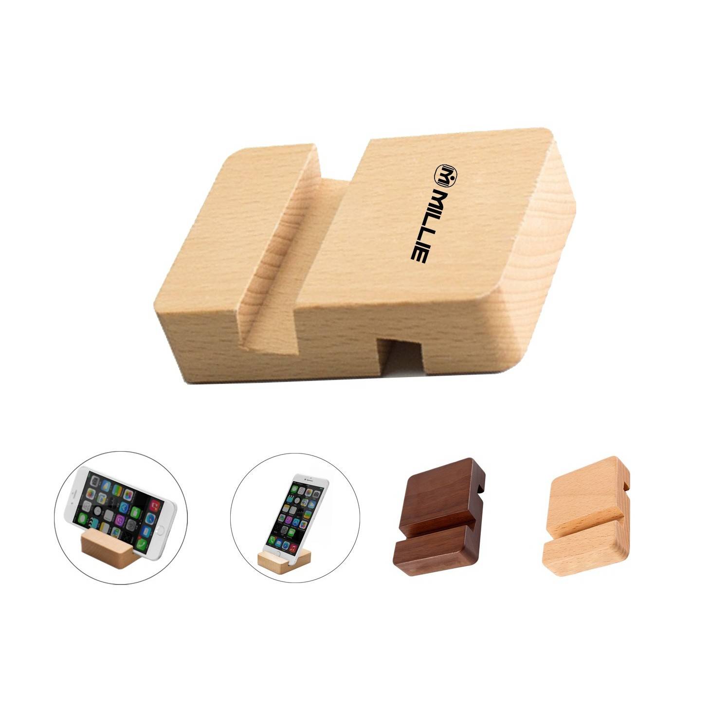Solid Wood Phone Holder 1