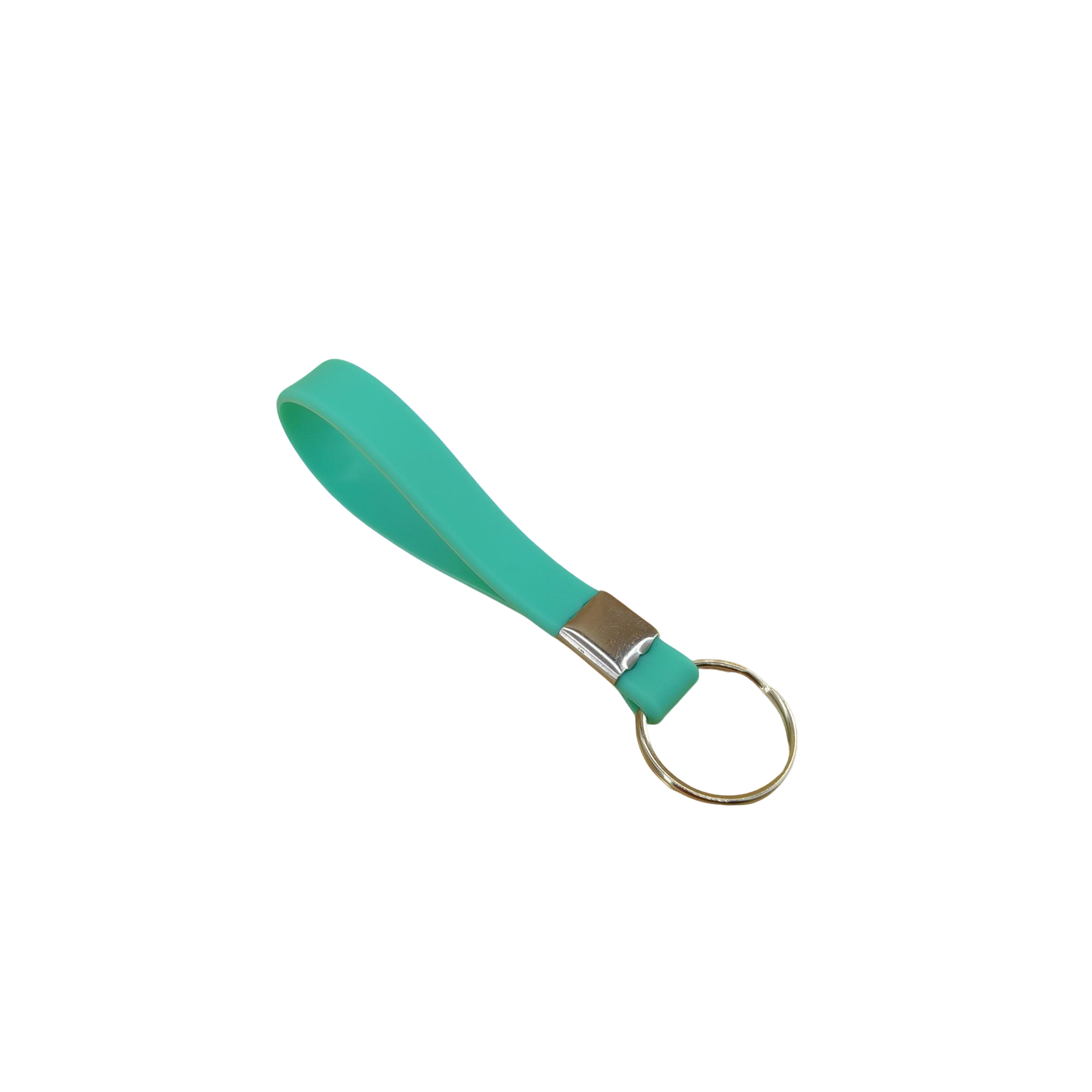Silicone Loop Wrist Keychain With Metal Crimp 4