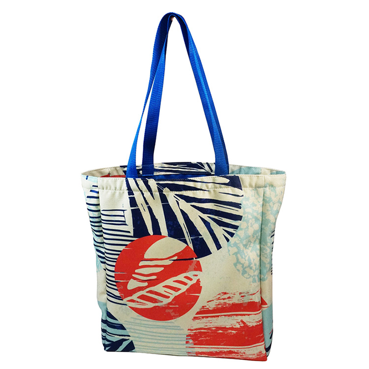 Colored Liner Medium Full Side Gusset Tote (16"H x 14"W x 5"D), custom tote bag with logo imprint 3