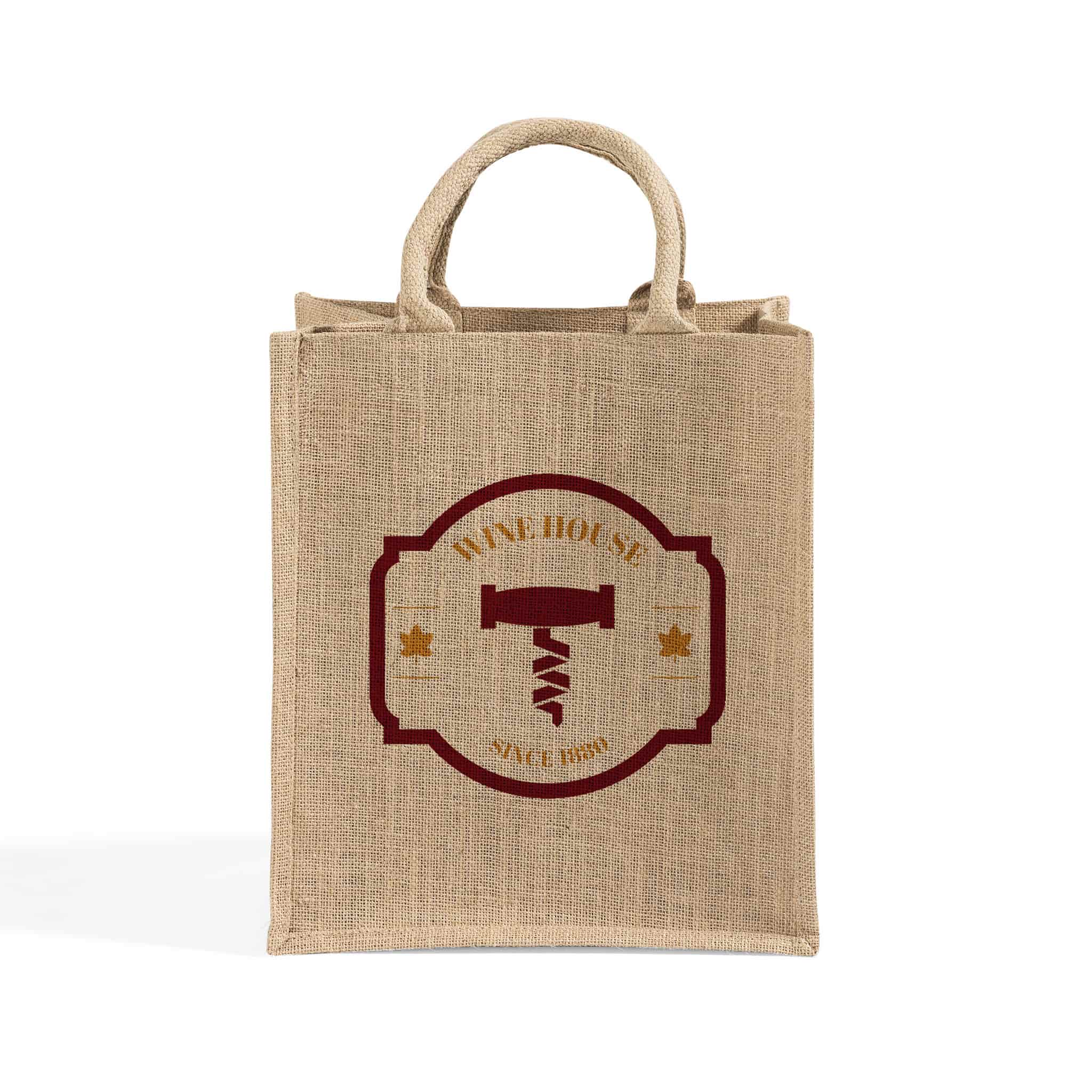 6 Bottle Jute Wine Bag 5