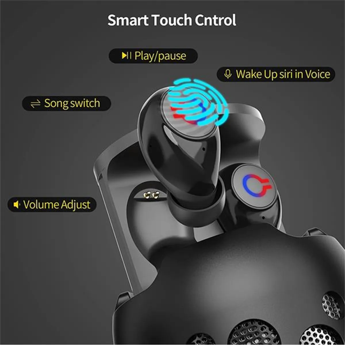 2 in 1 Portable Bluetooth Wireless Speakers Earbuds 4