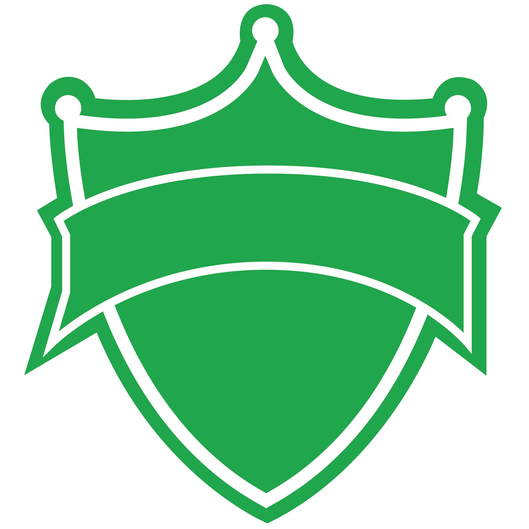 18" Shield with Handle 25