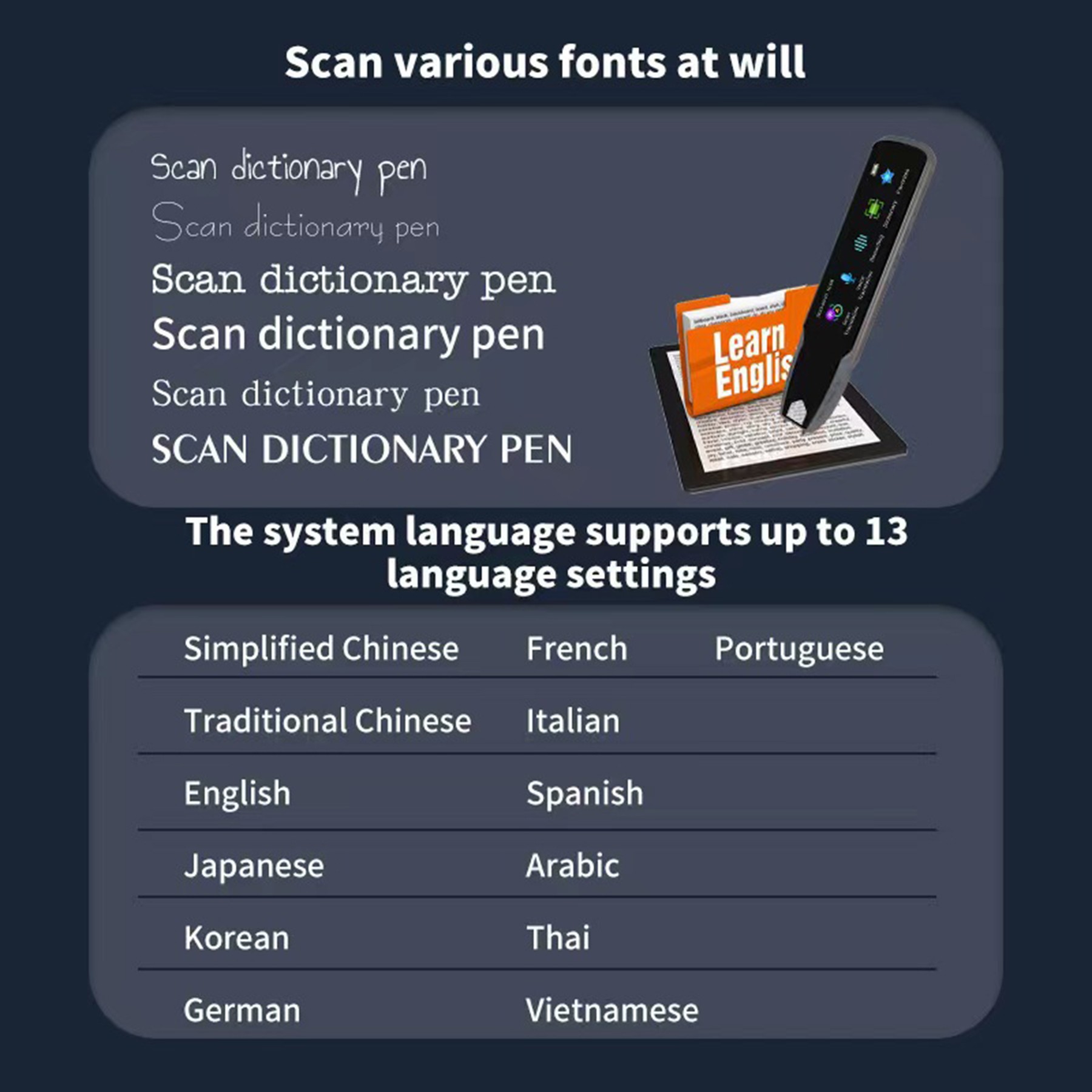 Upgraded Scan Read Write Translation Pen 112 Language Translation 2