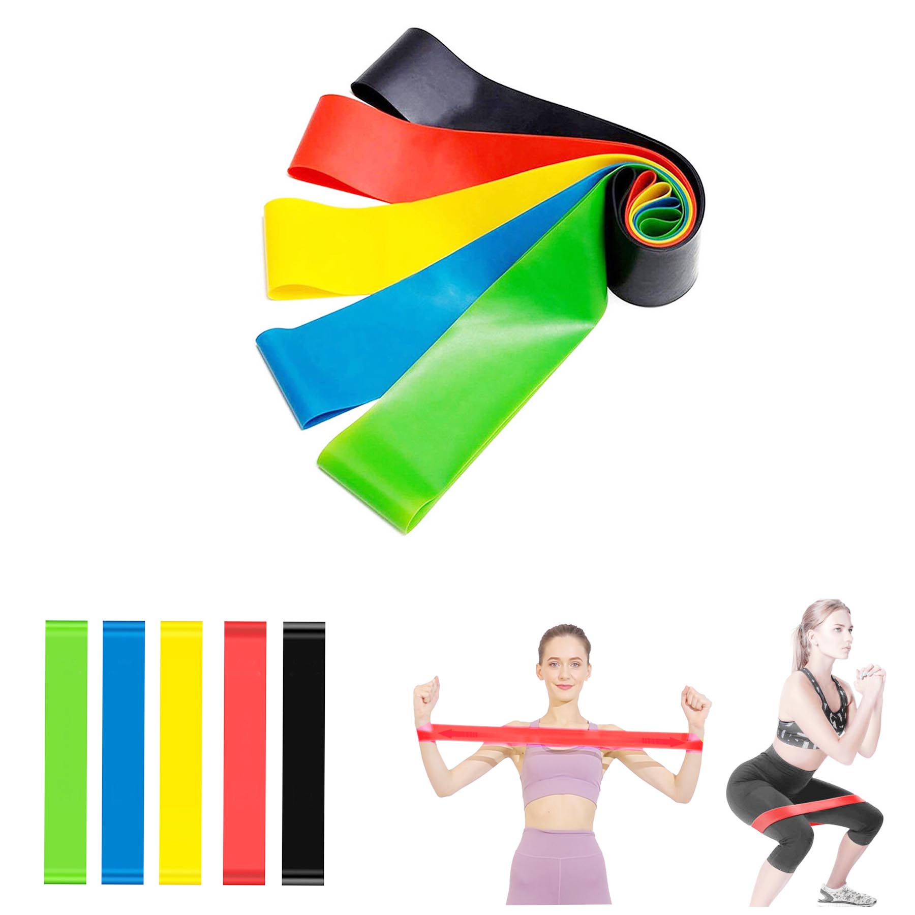 Elastic YOGA Exercise Training Rubber Bands 1