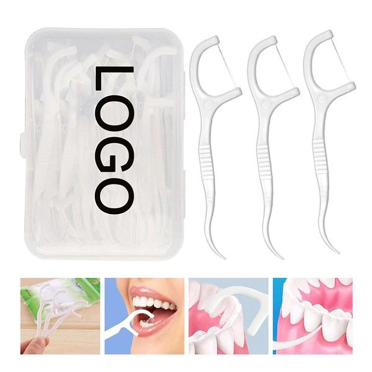 50PCS Dental Floss Picks Toothpicks 1