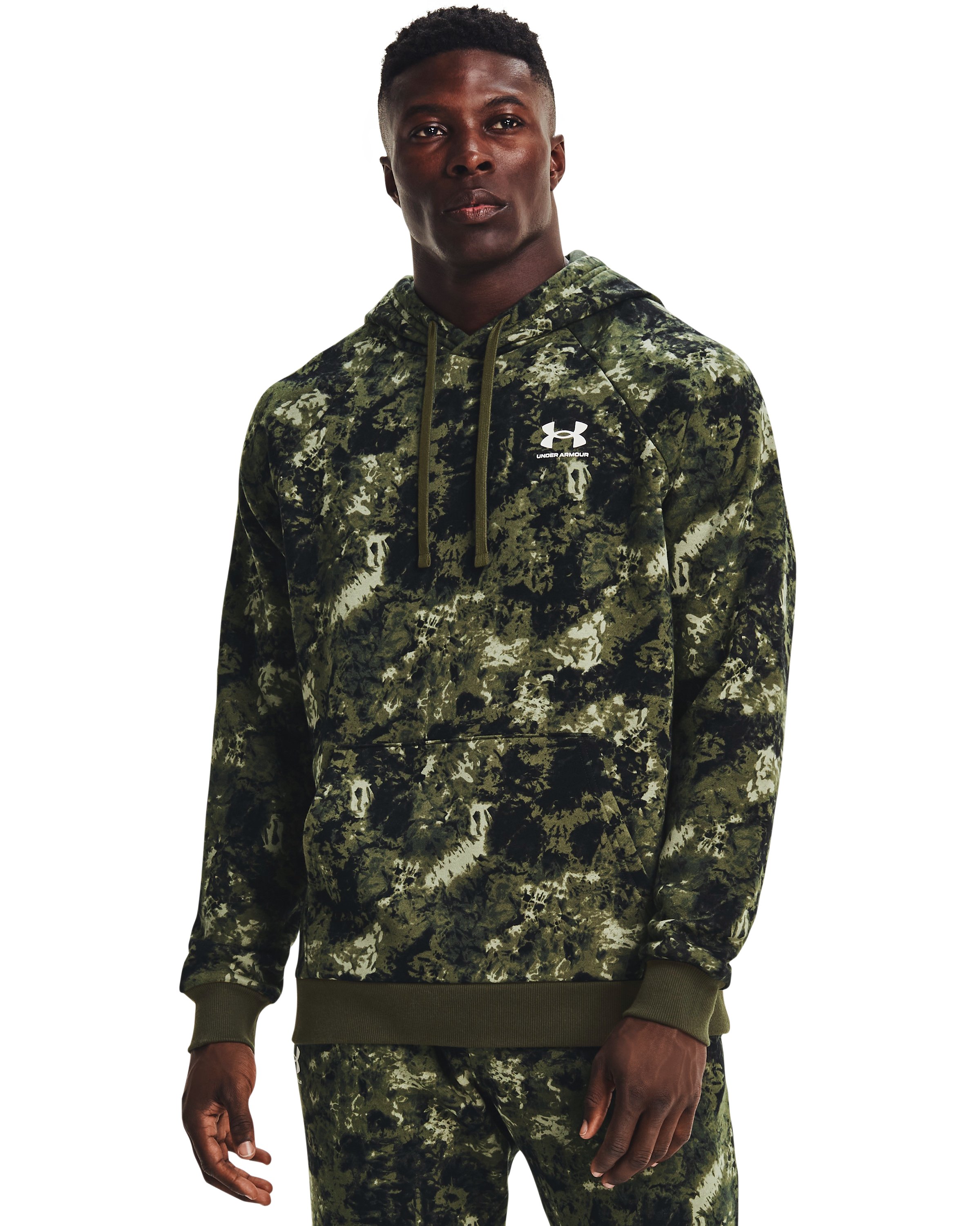 Men's UA Rival Fleece Cloud Dye Hoodie, custom hoodie or sweatshirt with logo imprint 4