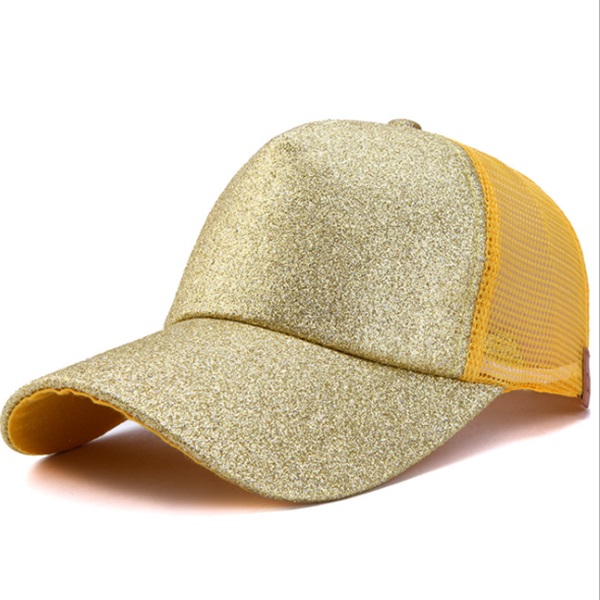 High Bun Ponytail Glitter Baseball Cap 9