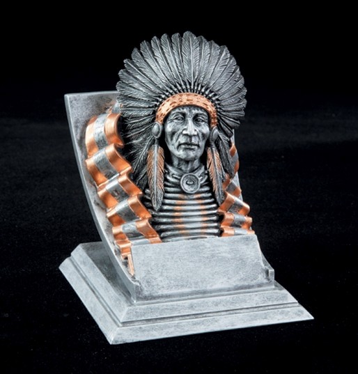 Indian Spirit Mascot Resin 2