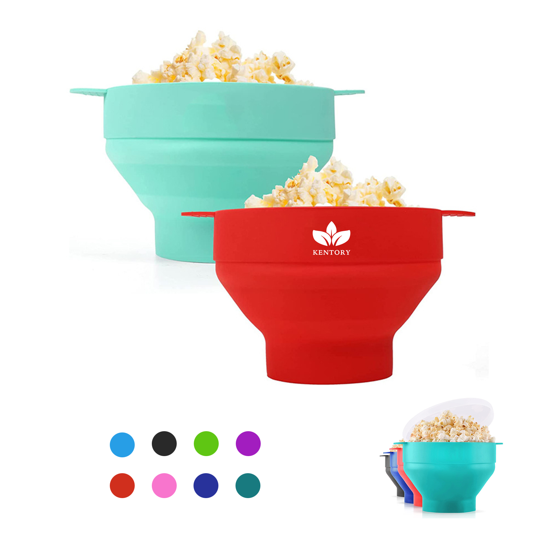 Silicone Microwave Popcorn Bowl 2