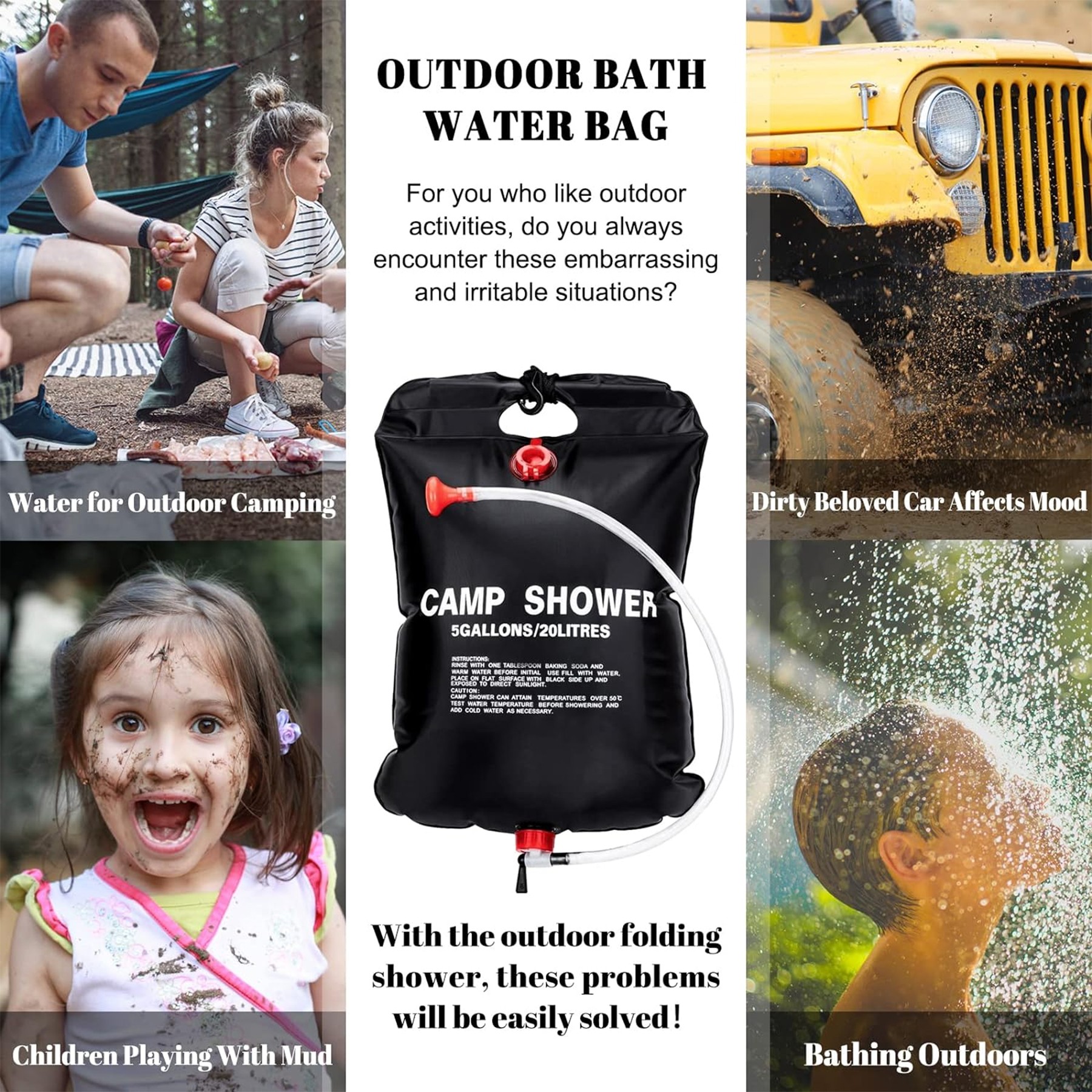 20L Solar Shower Bathing Bag 2