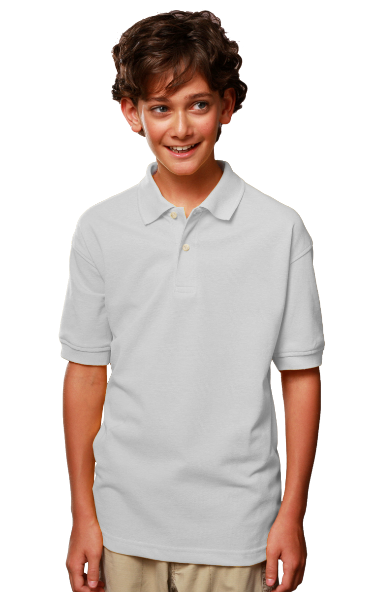 Youth Superblend Short-Sleeve Pique Polo 16