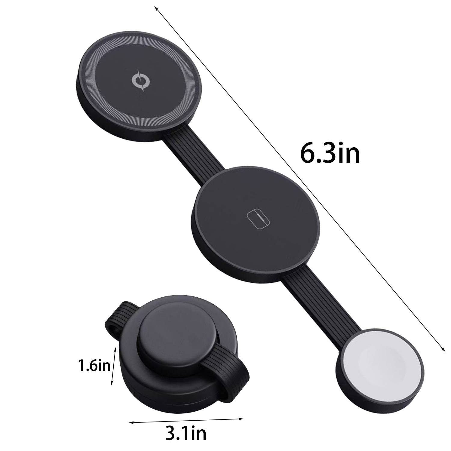 Mini Foldable 3 in 1 Magnetic Wireless Charging Station 7