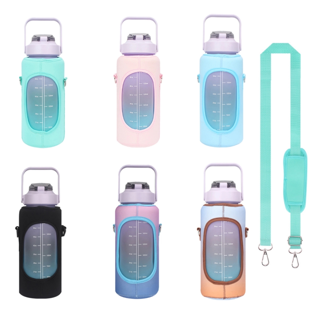Water Jug Sleeve Carrier Holder With Shoulder Strap 3