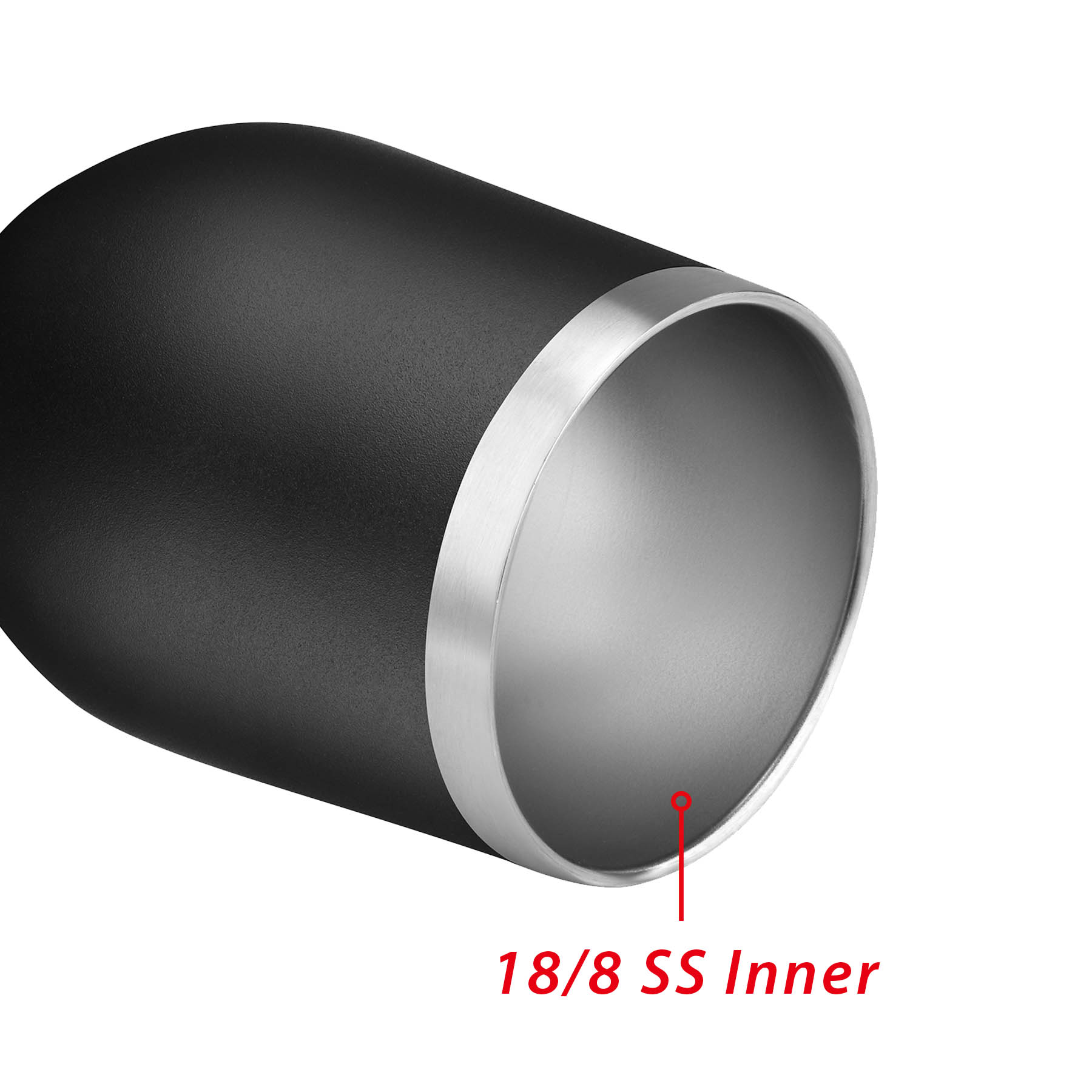12 oz. Double Wall Stainless Steel Vacuum Wine Cup 10