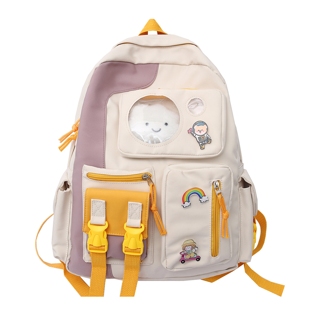5PCS Set Premium Canvas School Backpack 3