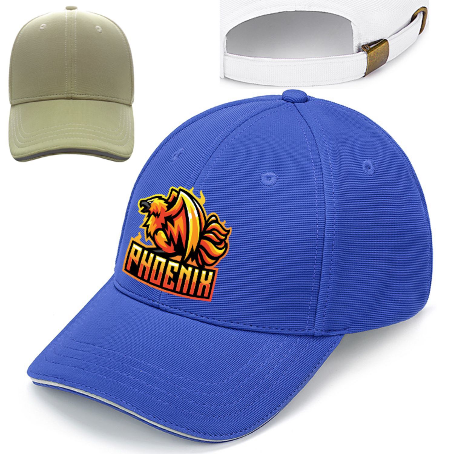 Constructed 6 panel Sandwich Caps w/ Metal Tuck in Buckle 2