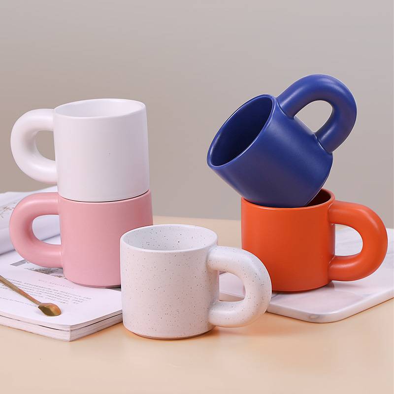 14 Oz. Large Handle Ceramic Coffee Cup Mug 8