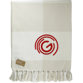 Field & Co. 100% Organic Cotton Check Throw Blanke 78