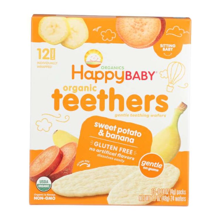 Happy Baby Organic Wafers 6pk - Banana and Sweet Potato 2