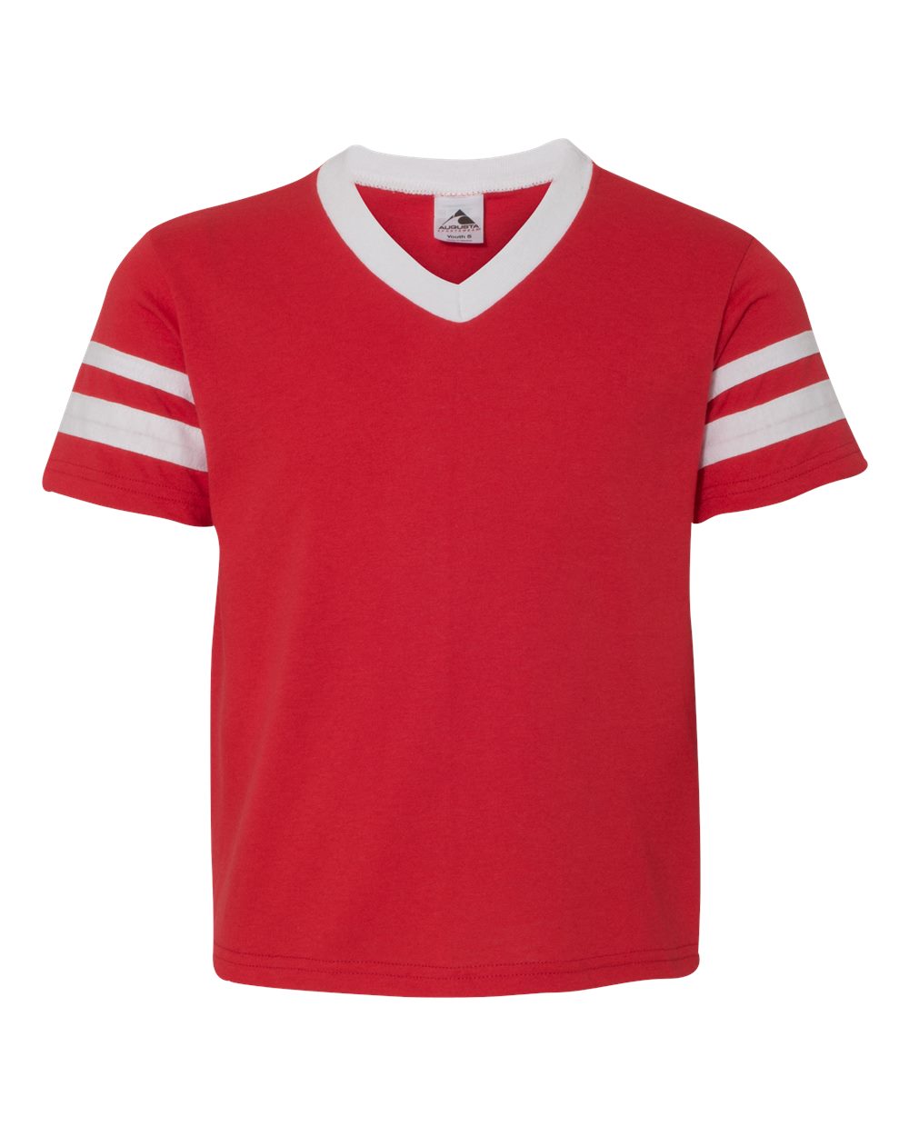 Youth V-Neck Jersey with Striped Sleeves - 361 26