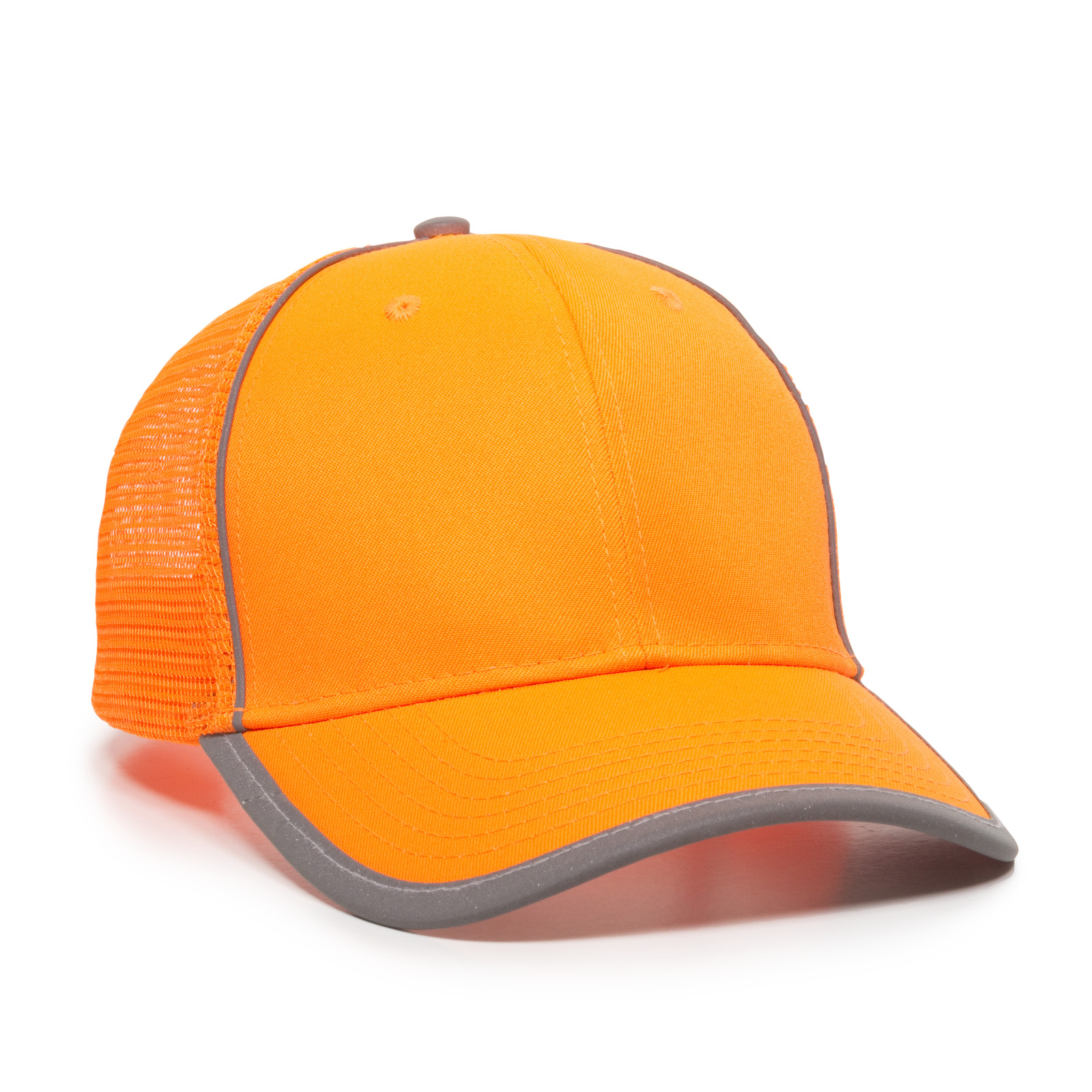 Hi-Vis Polyester w/Reflective Accents Mesh Back Cap 3