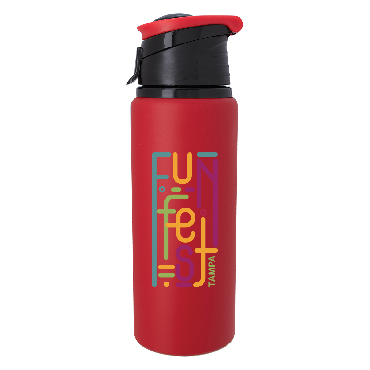 24 Oz. Velvet Touch Aluminum Bottle, custom water bottle with logo imprint 24