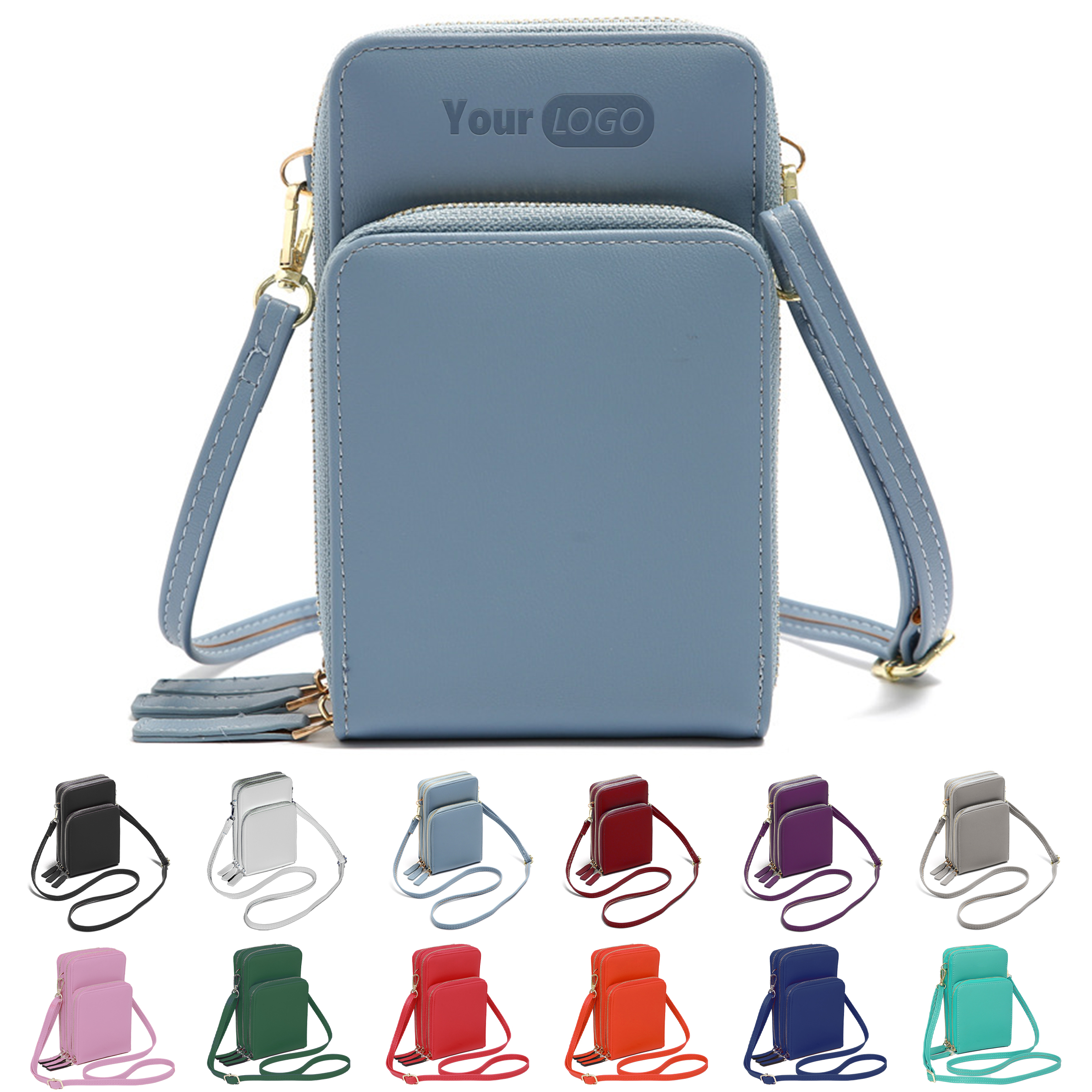Pu Touch Screen Crossbody Cell Phone Bag 2
