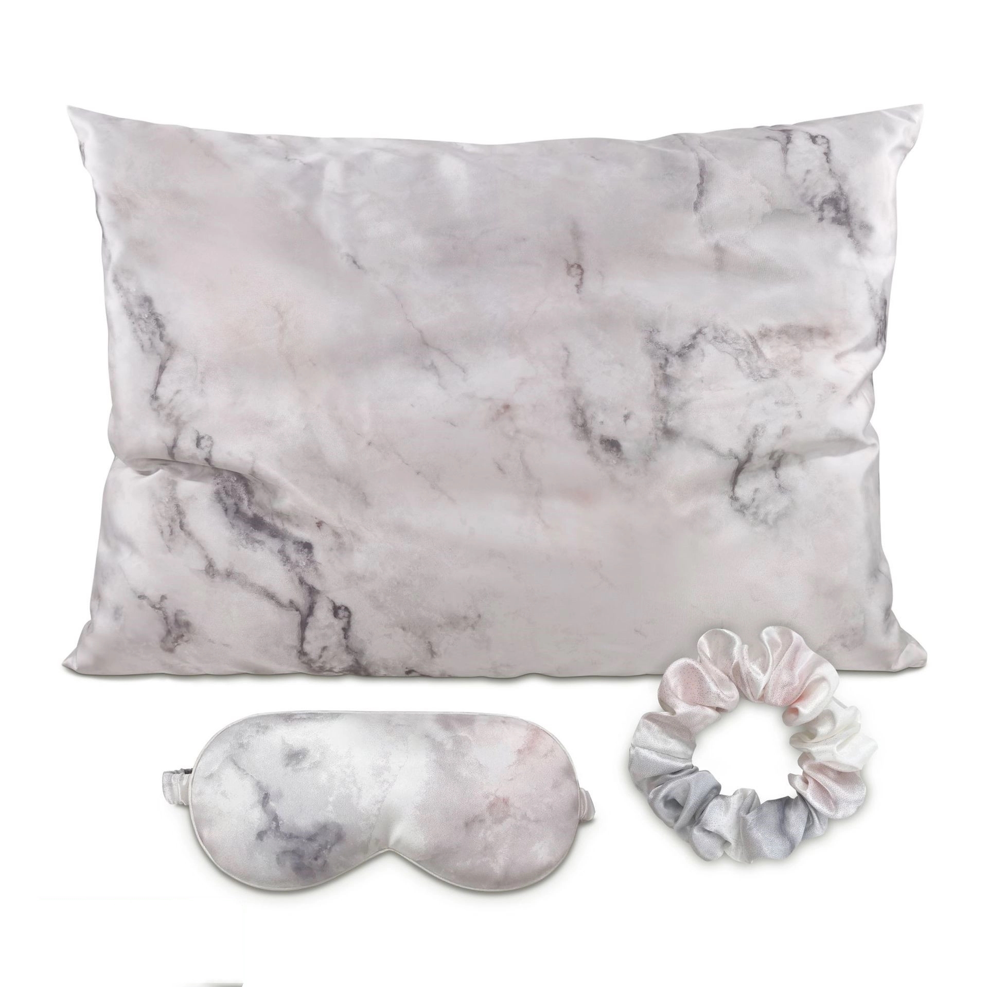 Silky Satin Pillow Covers with Hidden Zipper Set of 3 5