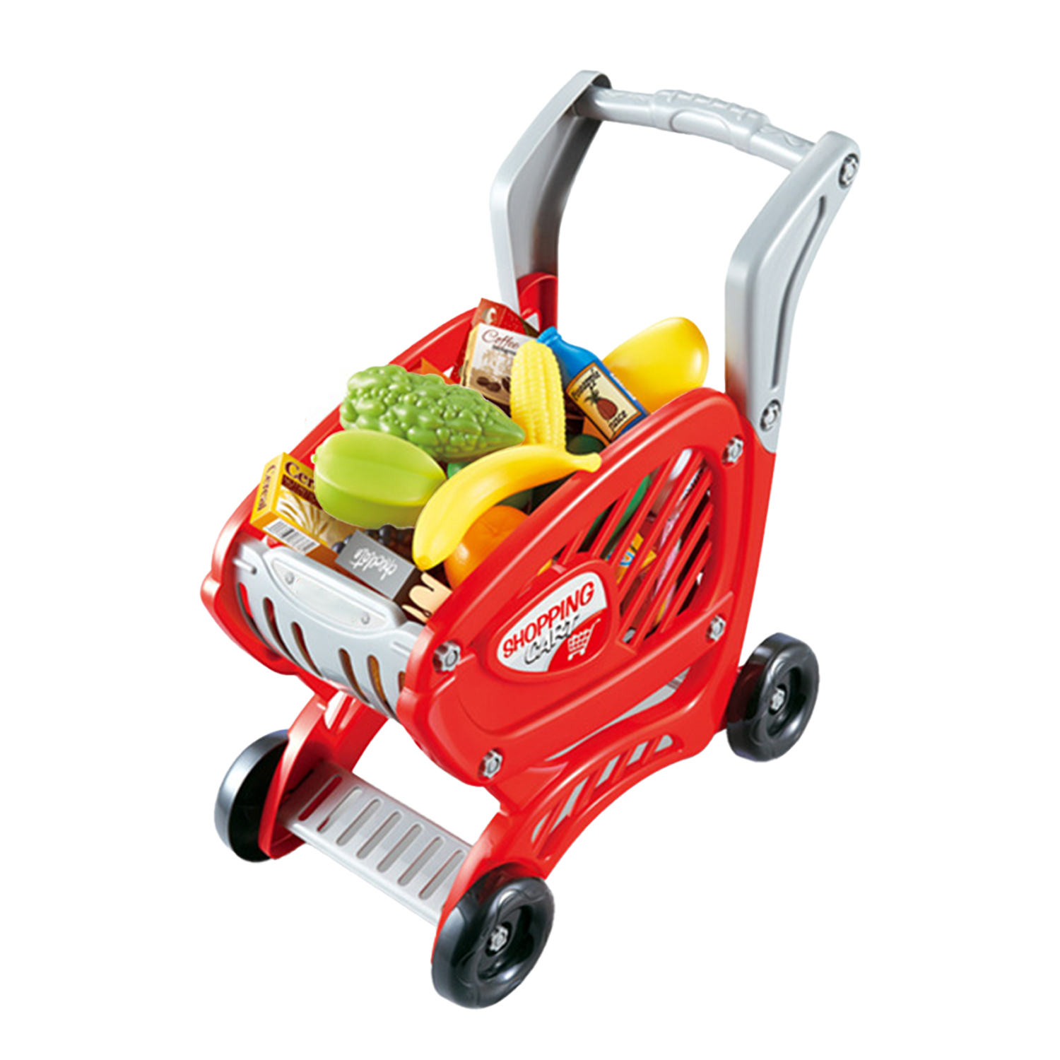 42pcs Kids Shopping Cart Toy Set 2