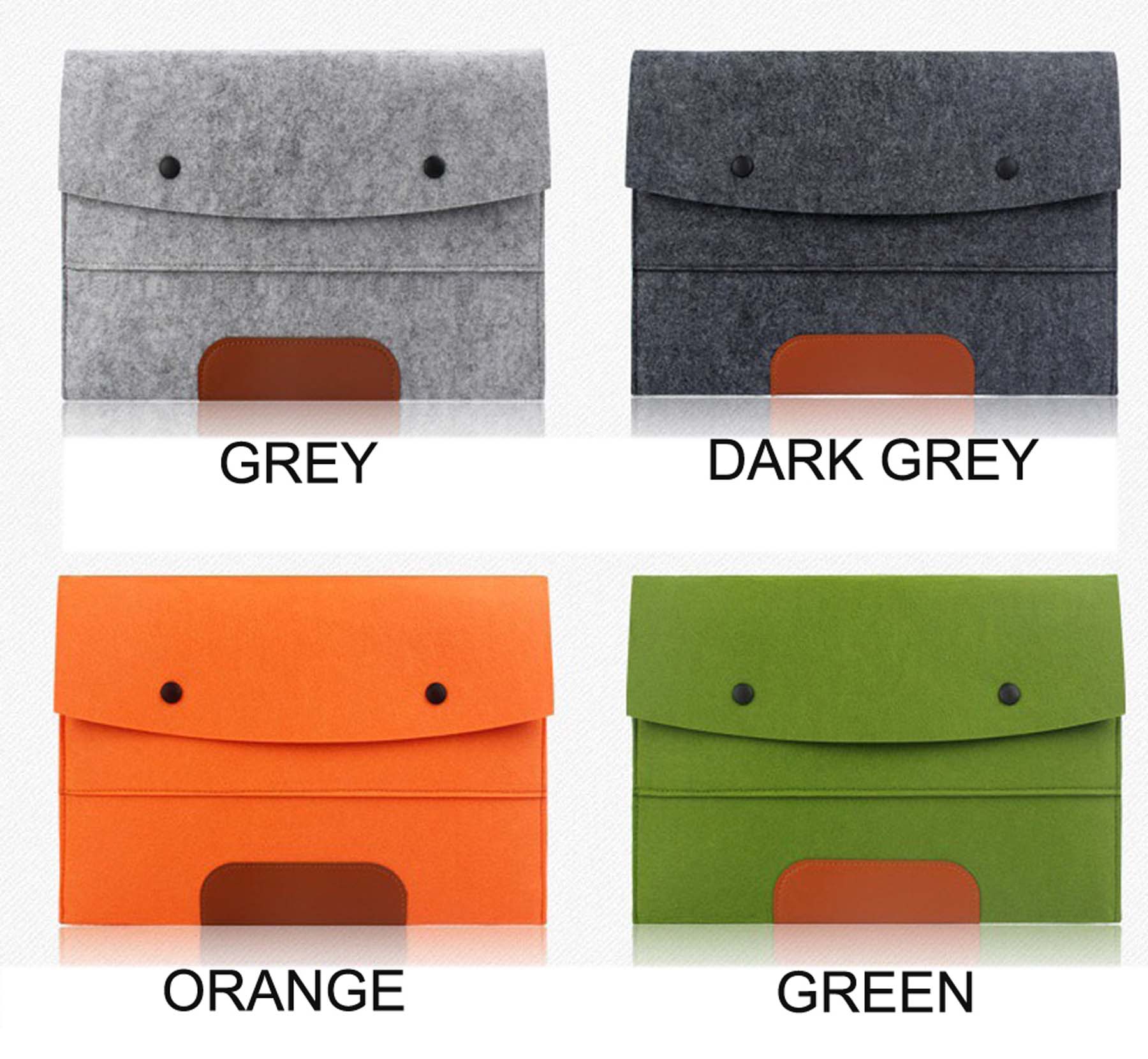 iBank ® 13" Felt Sleeve Case with pocket for Laptop Tablet 1