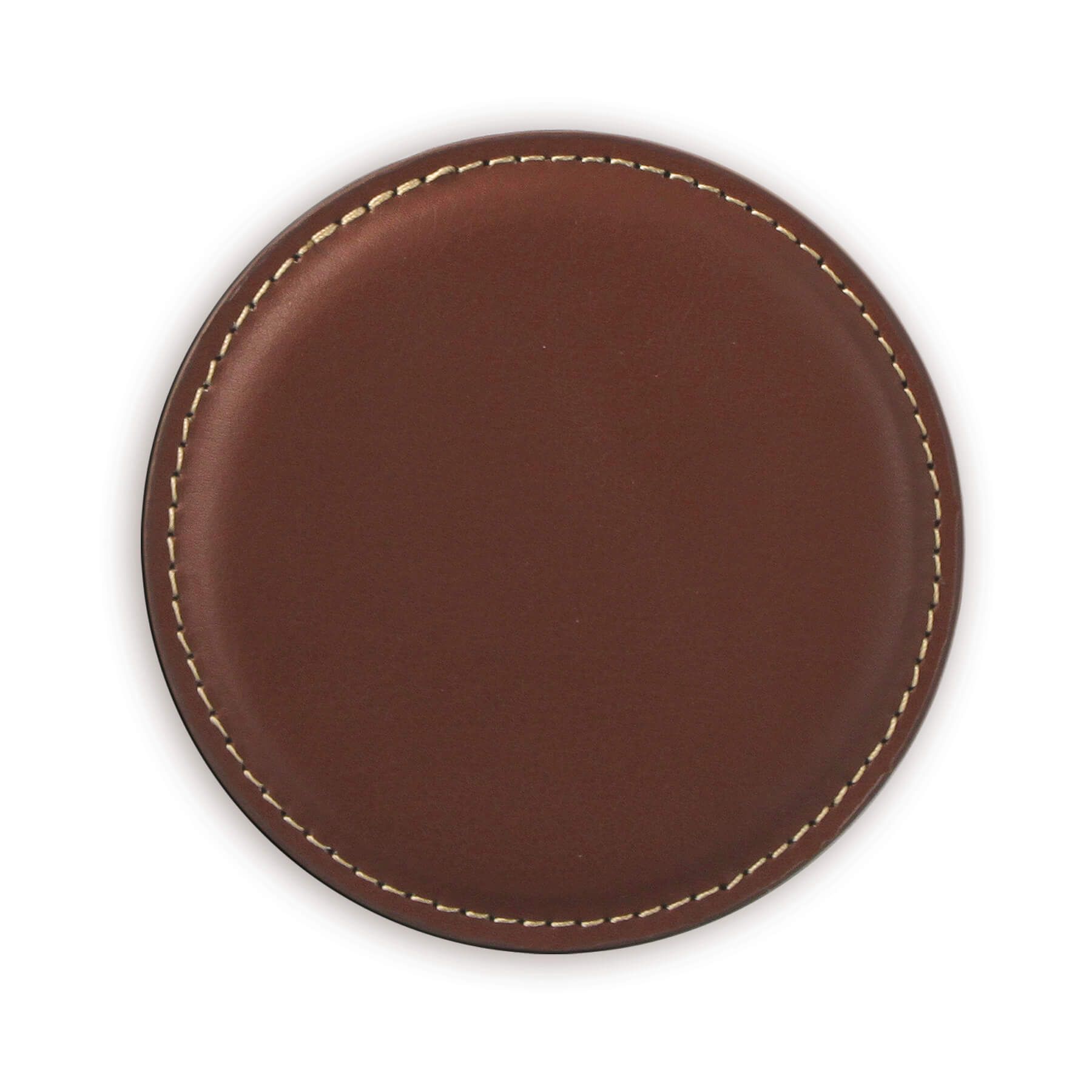 Vintage Leather Round Coaster 2