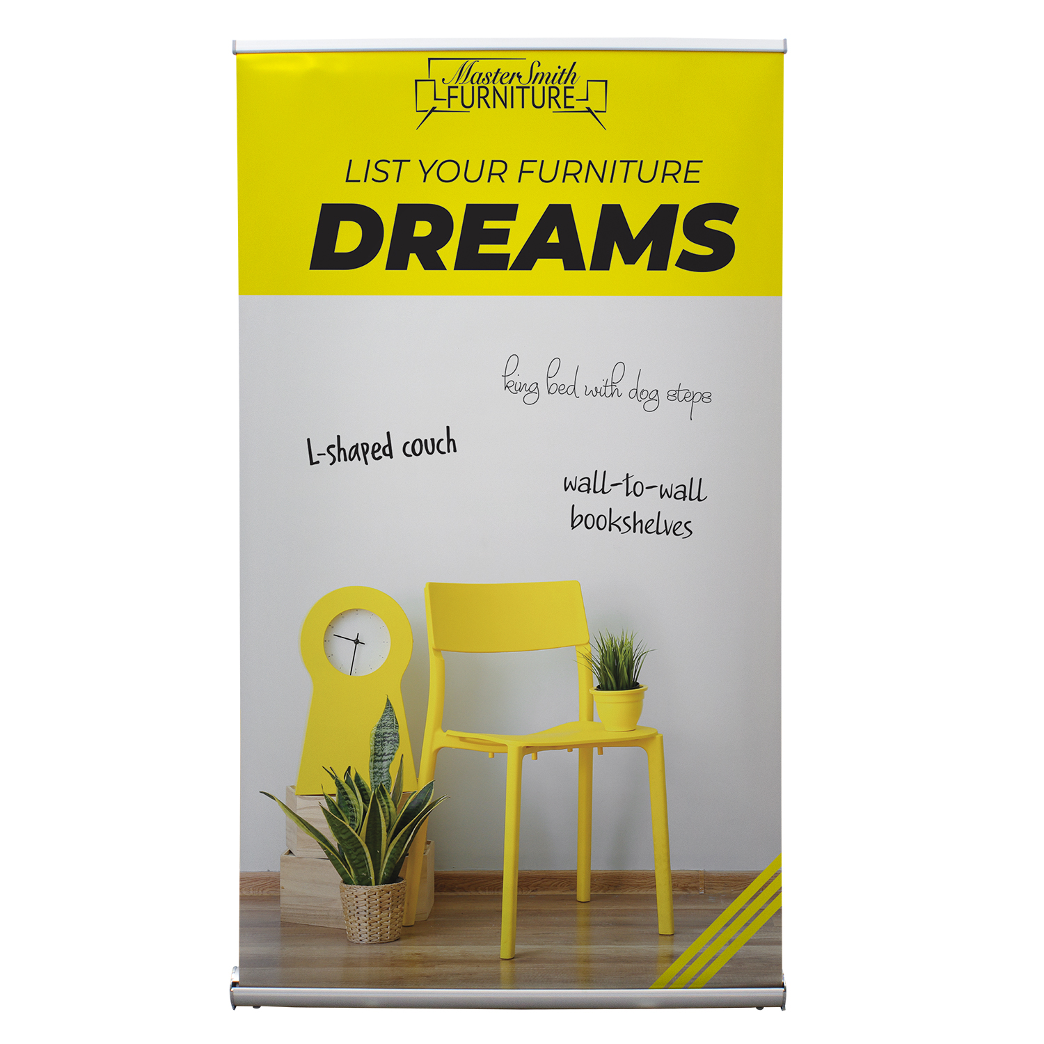 48" Stratus Retractor Kit (Dry-Erase Media) 7
