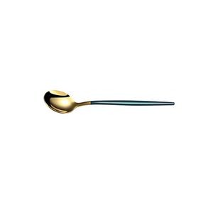 7.67 Inch Dual Color Golden Spoon With Round Head 8