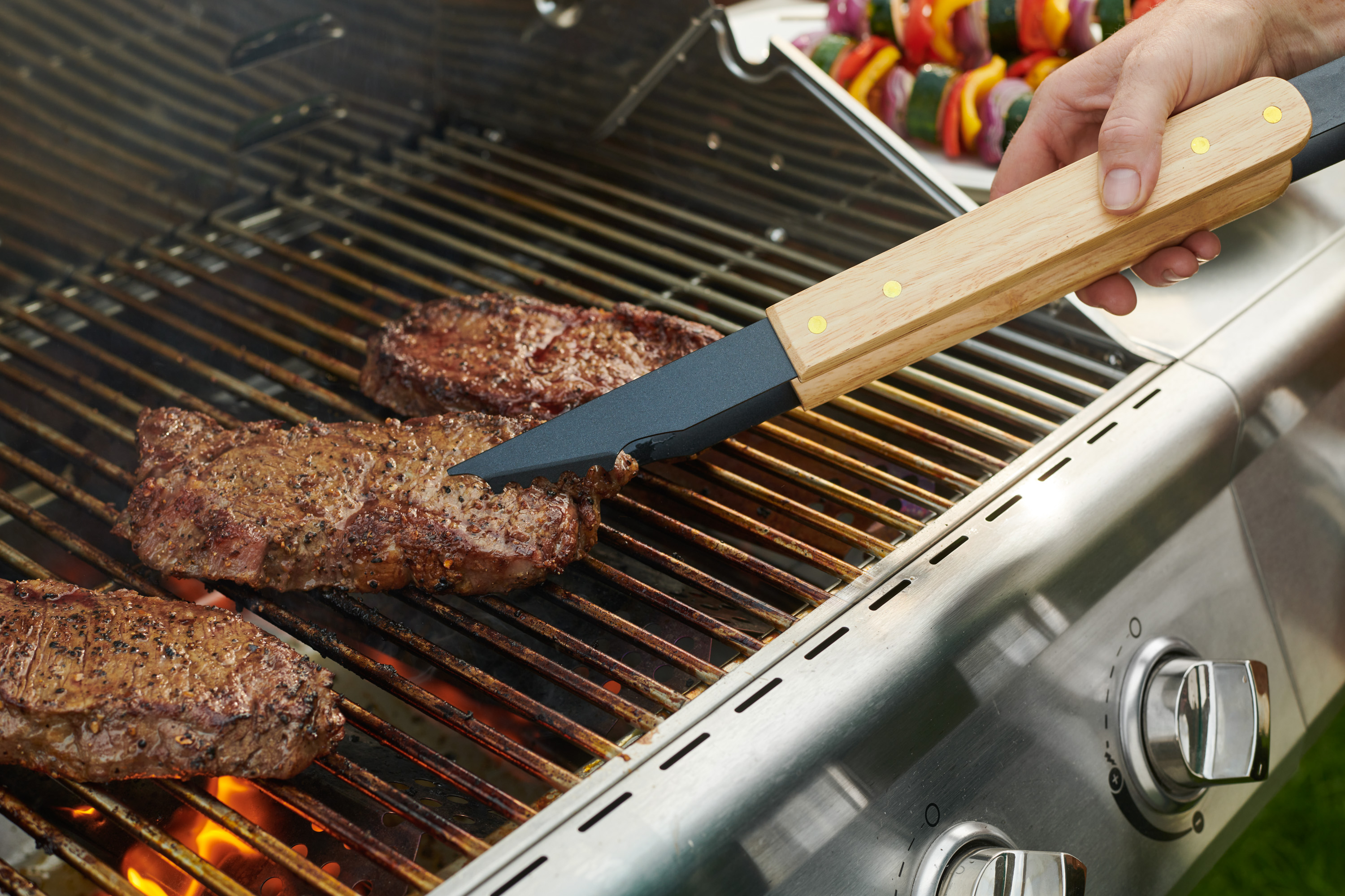 Premium Wood Handle BBQ Set 4