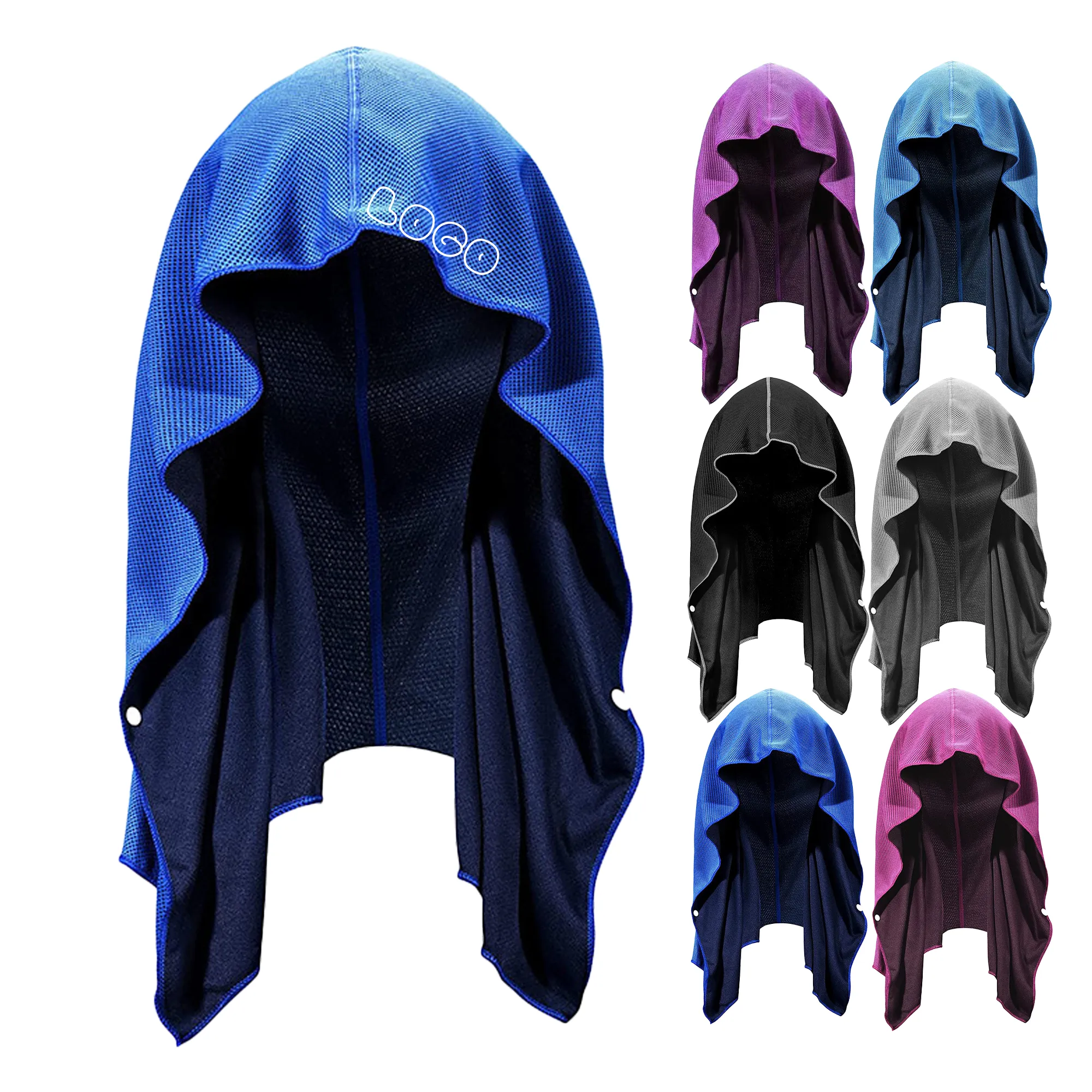MOQ 10 U Shape Cooling Hood Ice Sports Towel Sun Protection 2