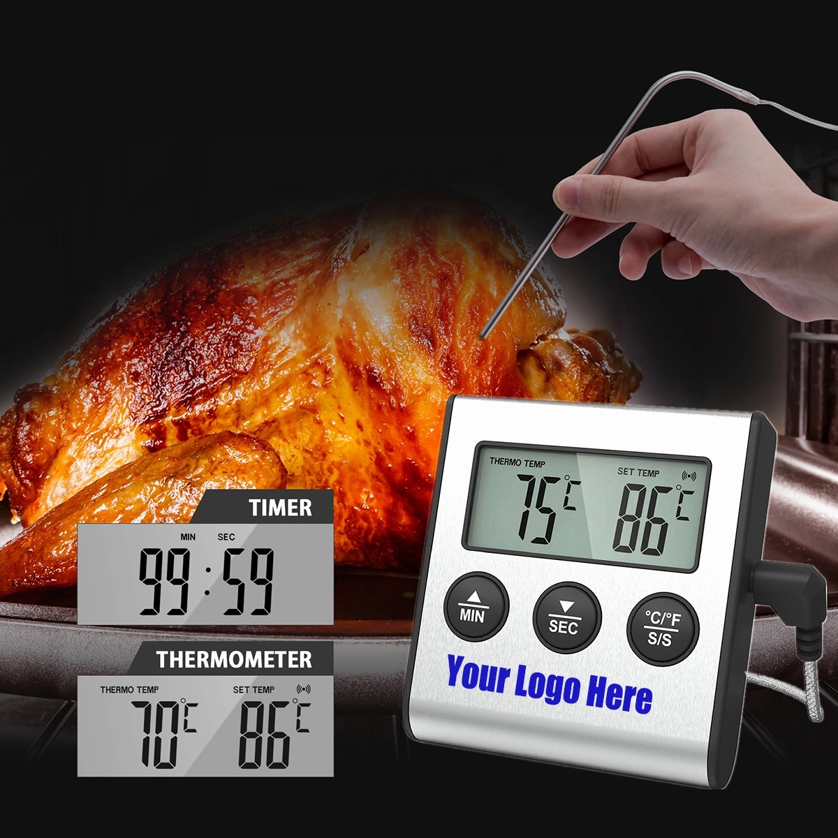 Kitchen Lcd Digital Food Thermometer 5