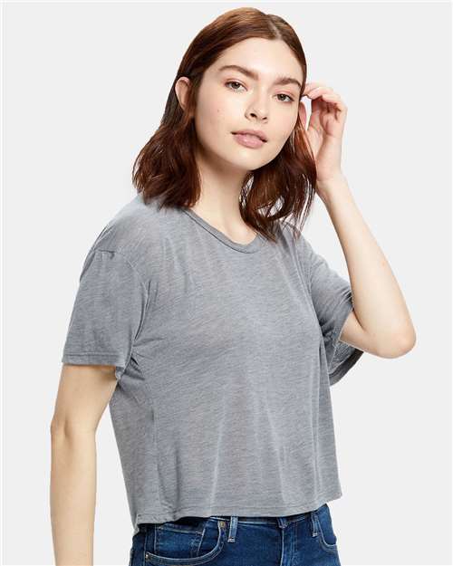 Women's Boxy Open Neck Tee - US309 22