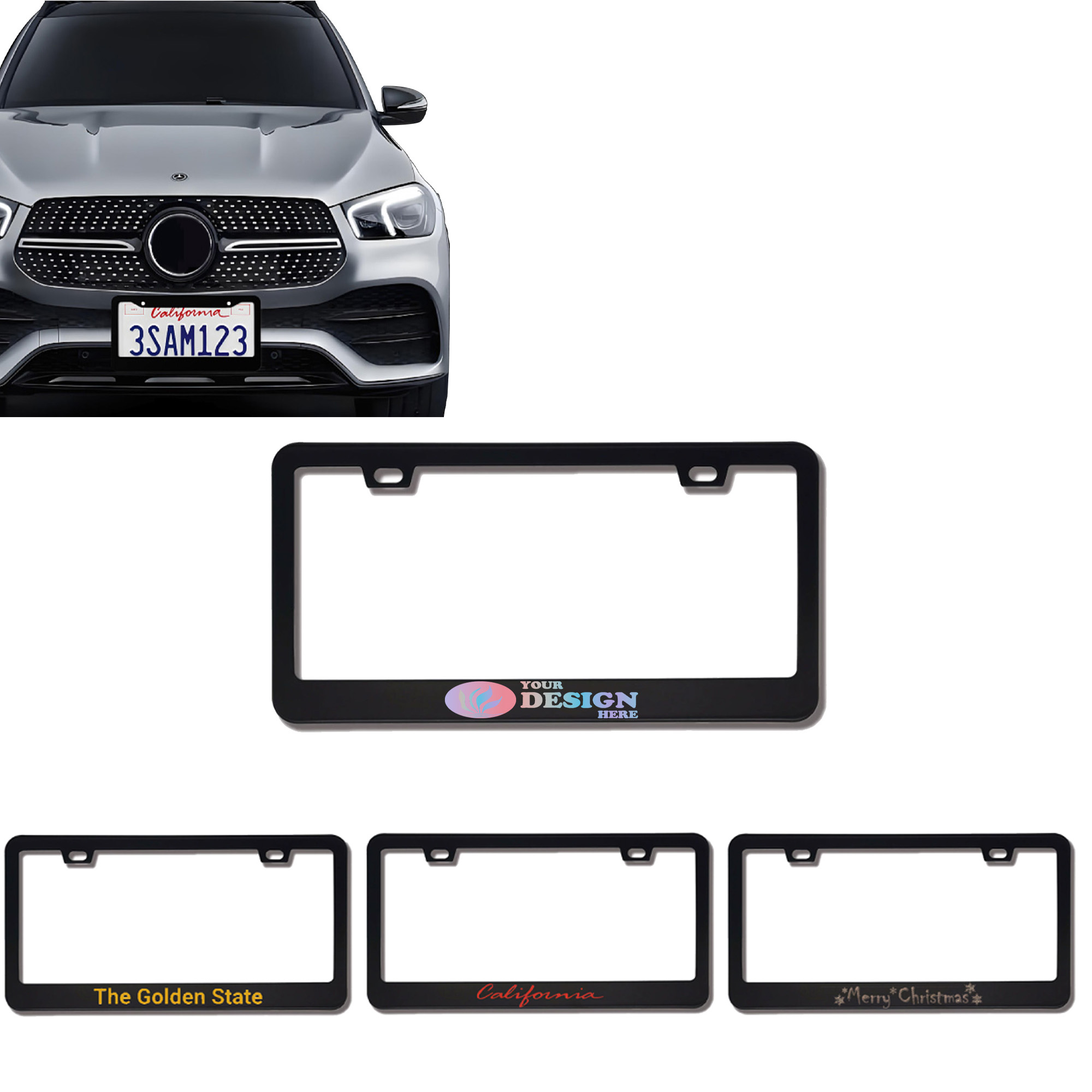 Custom Stainless Steel License Plate Frame 2