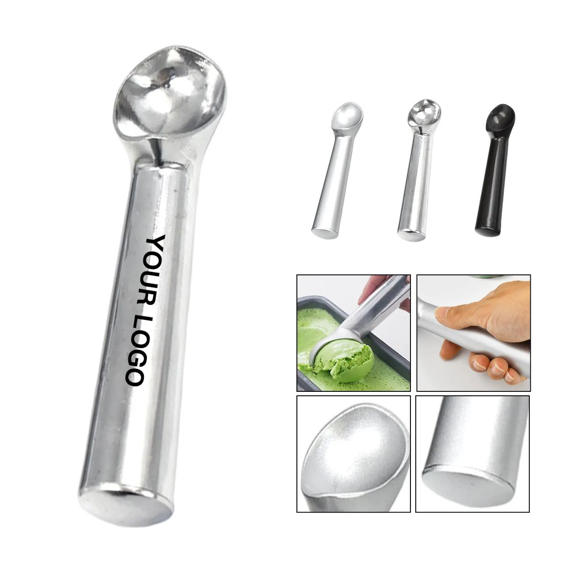 7.1 Inch Ice Cream Scoop with Comfortable Handle 2