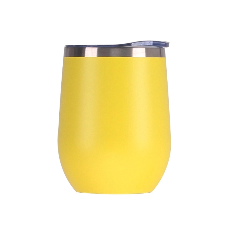 12oz Powder Coated Vacuum Insulated Wine Tumbler With Lid 4