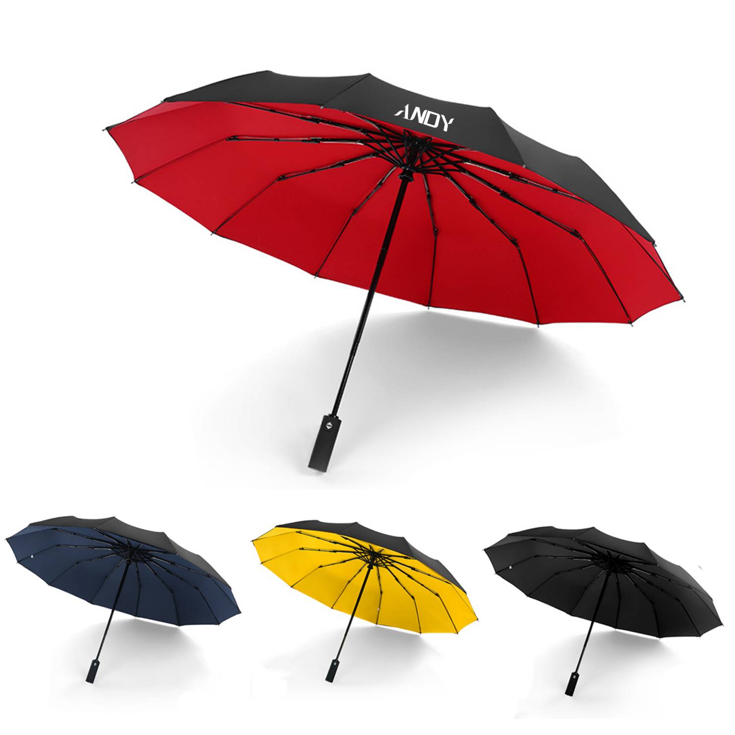 41" Travel Umbrella W/ Double Canopy 3