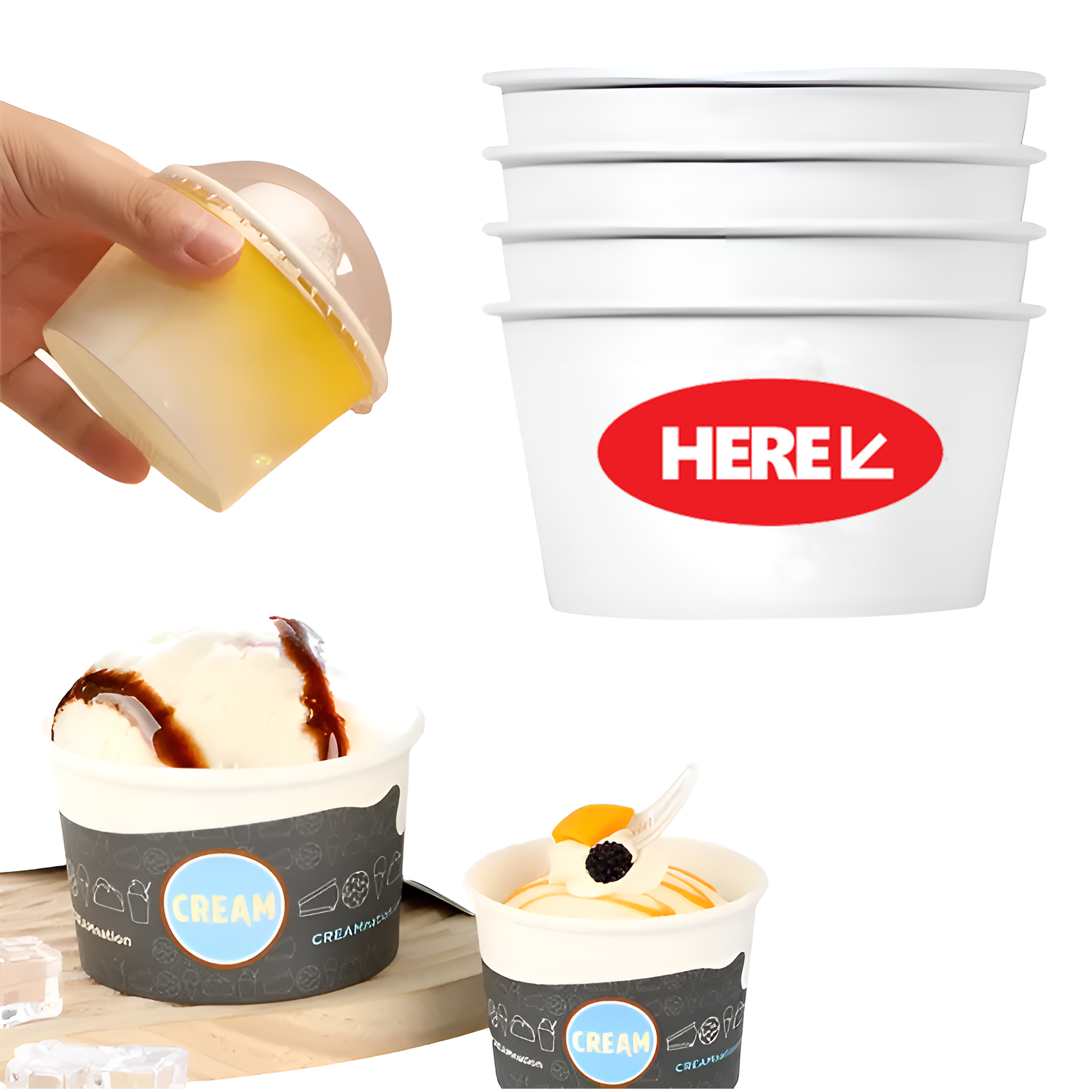 Paper Ice Cream Cups 2