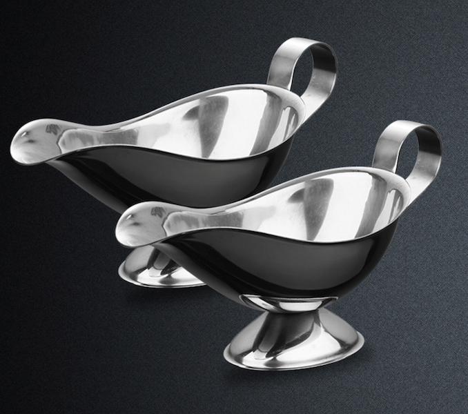3oz Stainless Steel Sauce Boat 3