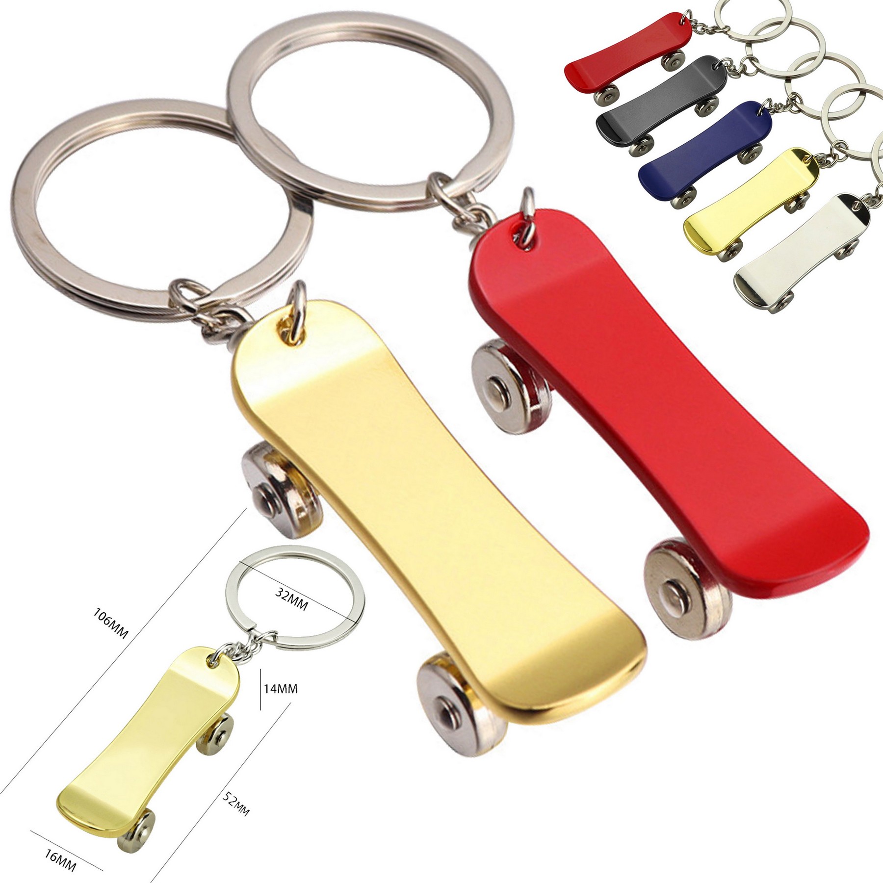 Mini Skateboard Keychain 2
