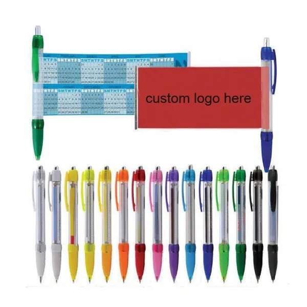 Retractable Plastic Banner Ballpoint Pen 1
