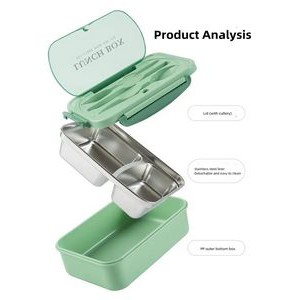 Stainless Steel Wheat Straw Bento Box 4