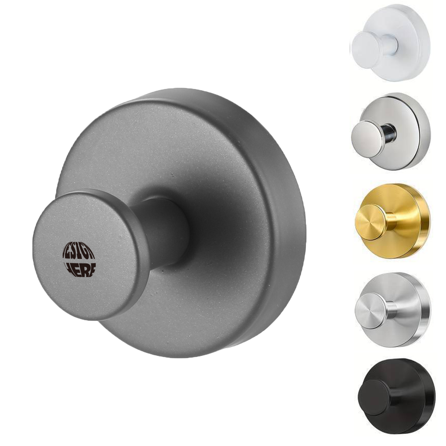 Bathroom Suction Cup Hooks in Stainless Steel 2