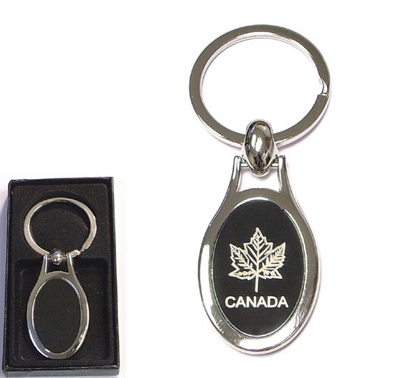 Chrome metal key holder with gift case