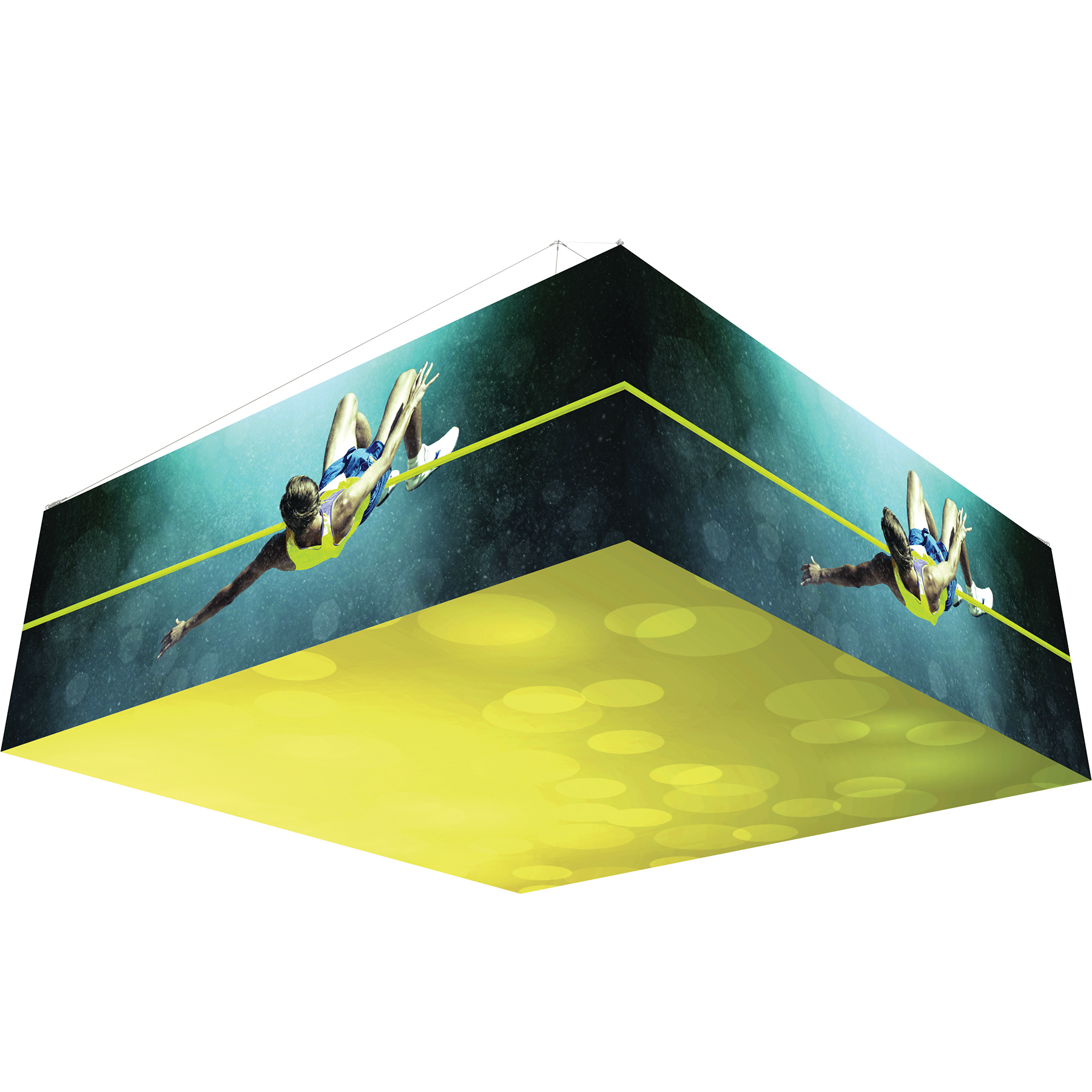 Formulate Backlit Square Hanging Structure 1204